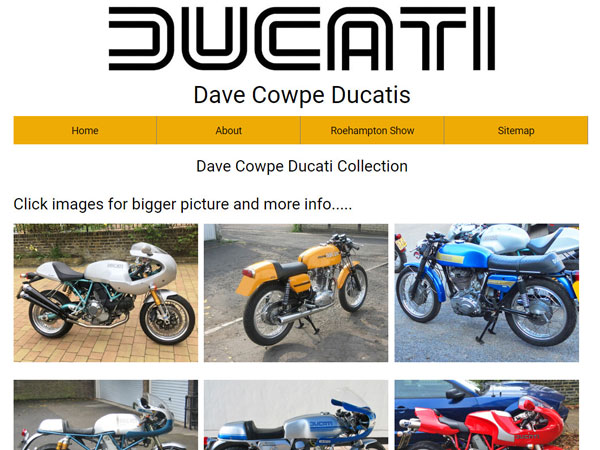 Dave Cowpe Ducatis